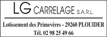 LG carrelage SARL partenaire du football Club Bodilis Plougar